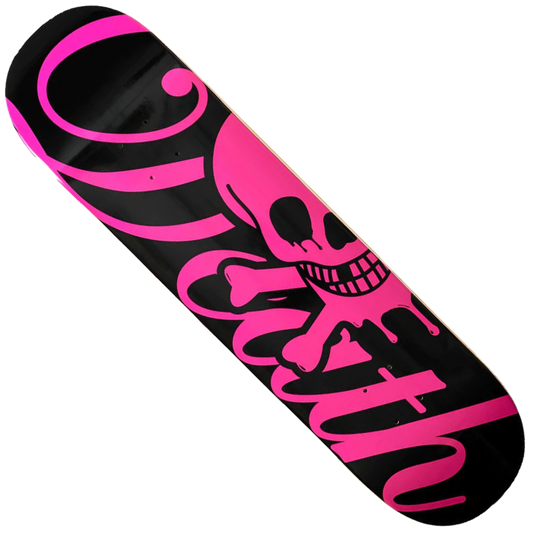 Death Skateboards -  Script Black/Pink 8.5" Popsicle² Deck