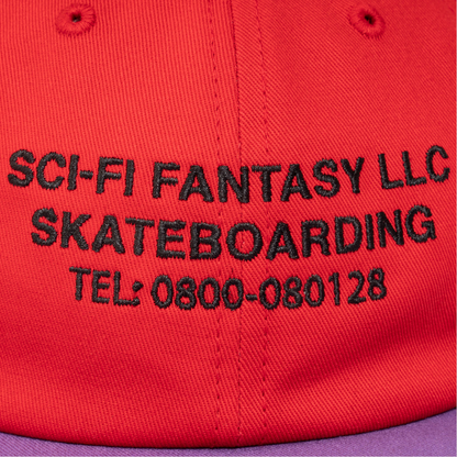 Sci-Fi Fantasy - Business Post Hat (Red/Violet)
