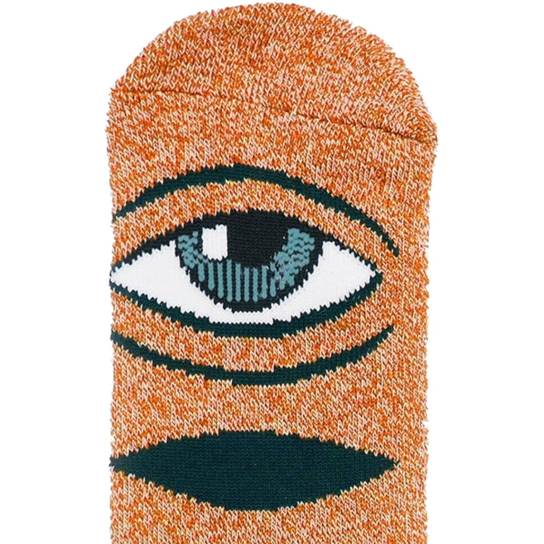 Toy Machine Skateboards - Sect Eye Socks (Heather Orange)