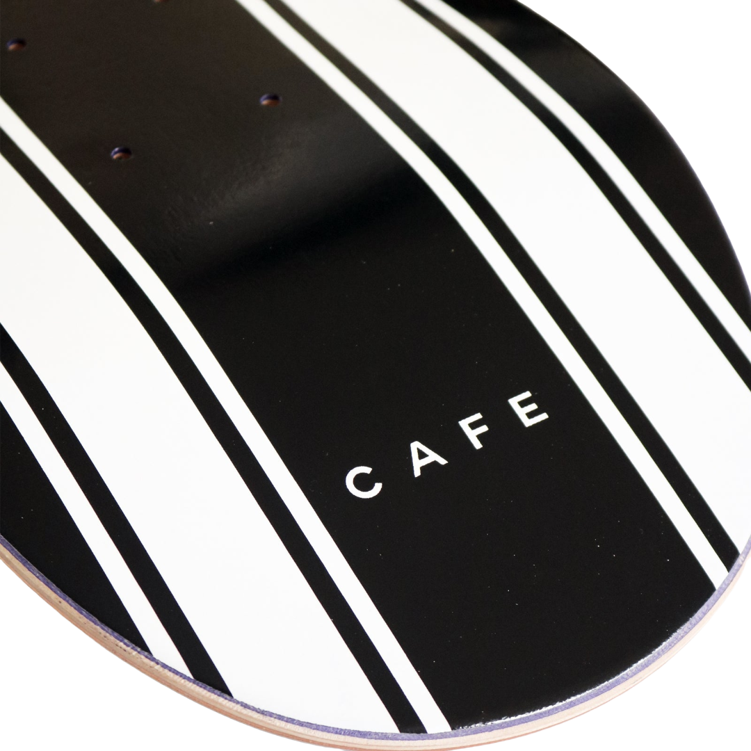 Skateboard Café - Stripe 8.125” Deck (Black/White)