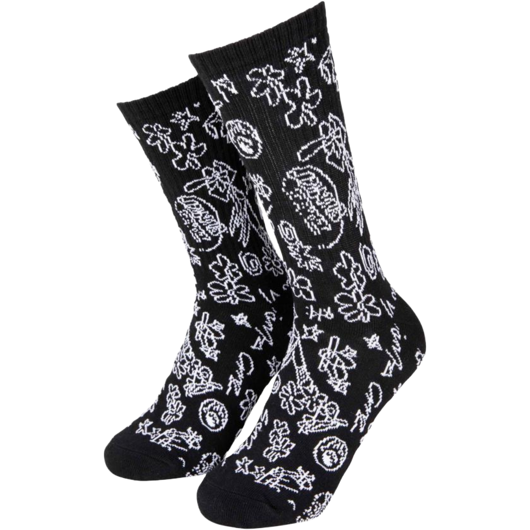 Santa Cruz - Artificial Scribble Socks