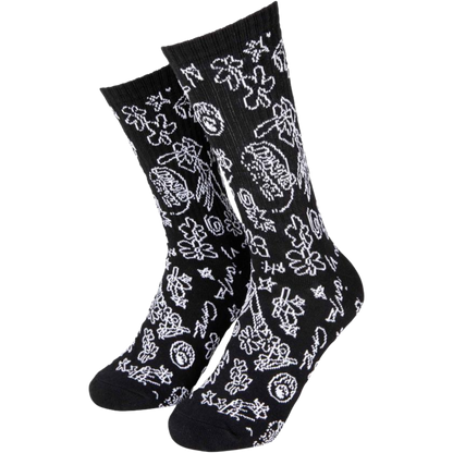 Santa Cruz - Artificial Scribble Socks