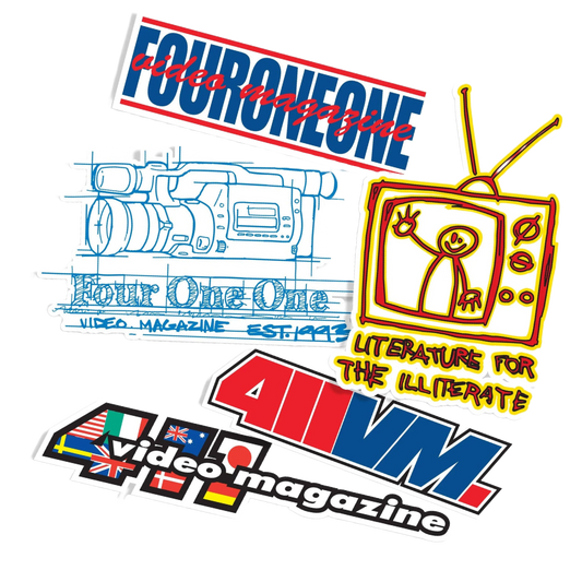 411 Video Magazine - Logos Sticker Pack (5 Stickers)