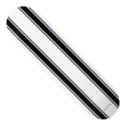 Skateboard Café - Stripe 8” Deck (White/Black)