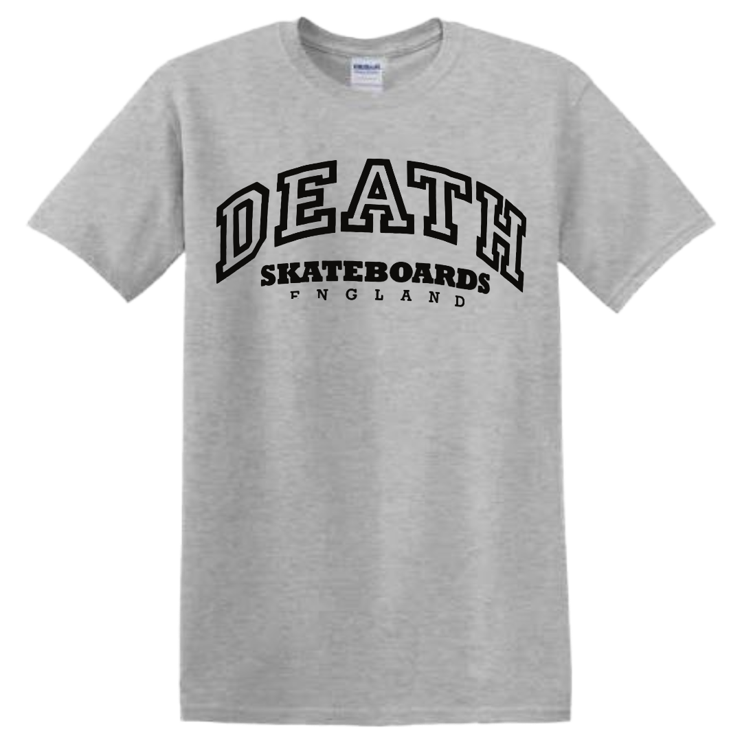 Death Skateboards - College Tee (Ash Grey)