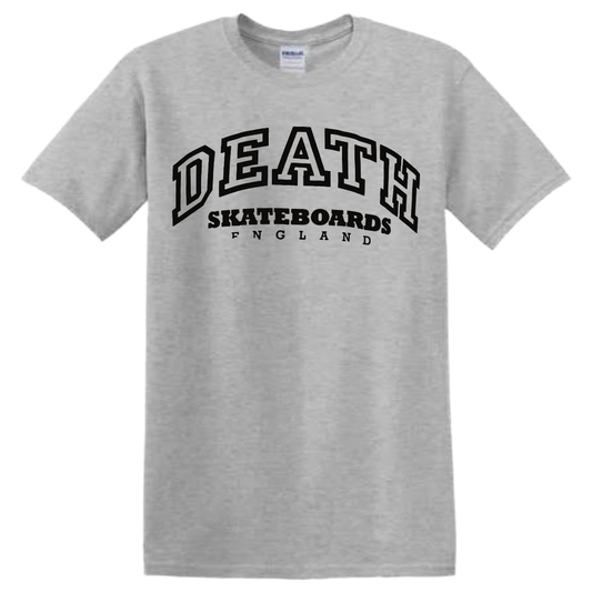 Death Skateboards - College Tee (Ash Grey)