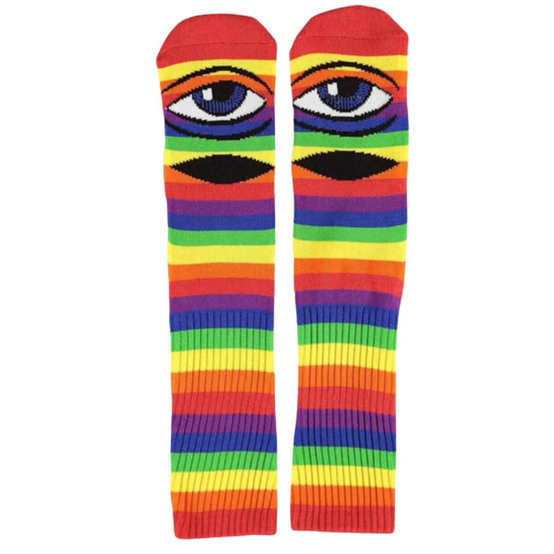 Toy Machine Skateboards - Sect Eye Socks (Rainbow)
