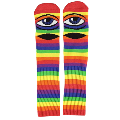 Toy Machine Skateboards - Sect Eye Socks (Rainbow)
