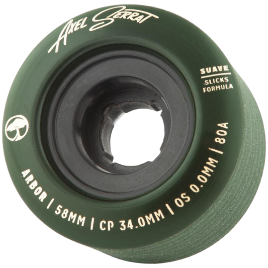 Arbor Skateboards - Axel Serrat Suave Wheels 58mm (80A) (Dark Green)