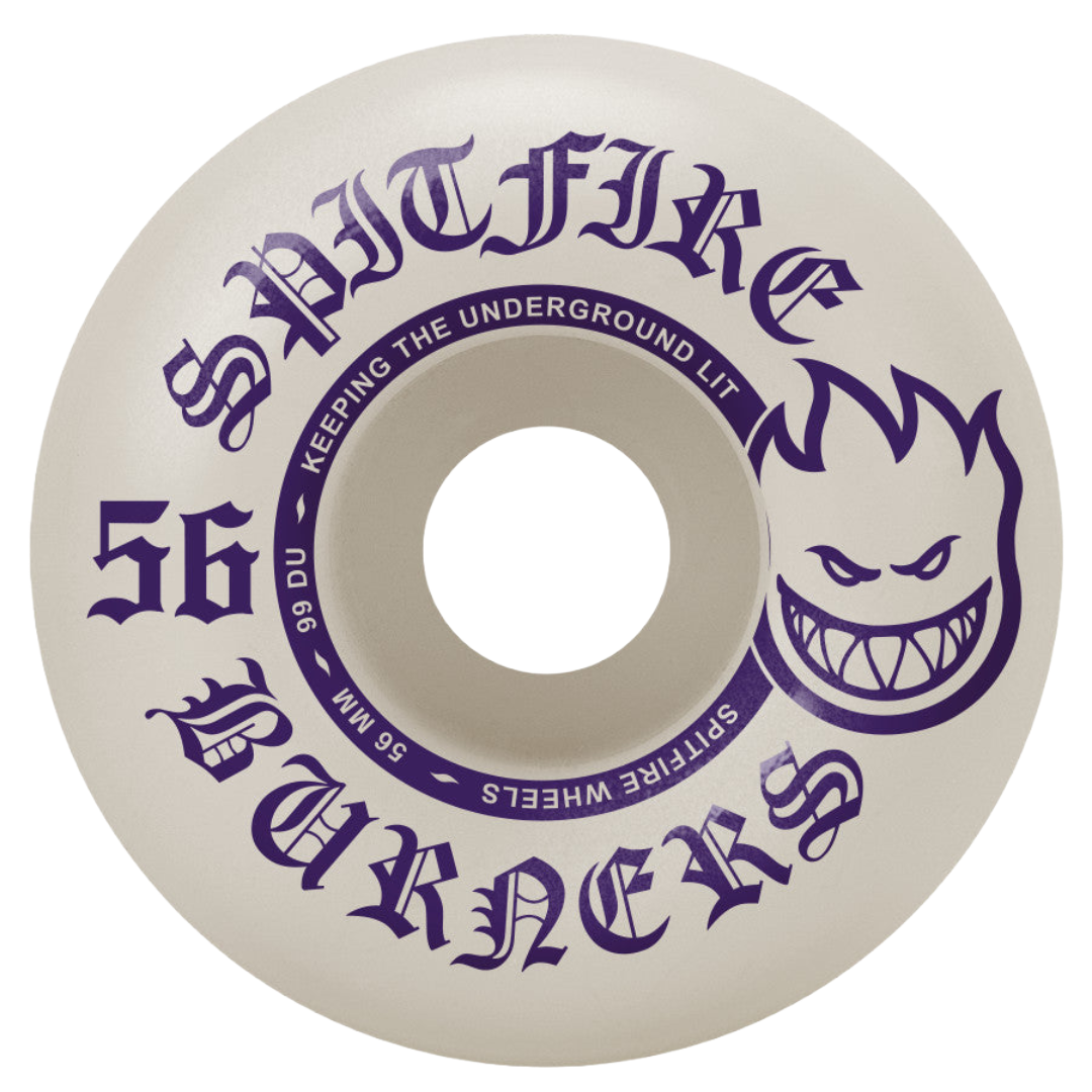 Spitfire Wheels - Bighead Burners 99a 56mm Wheels (White)