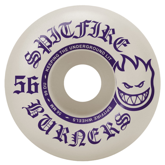 Spitfire Wheels - Bighead Burners 99a 56mm Wheels (White)