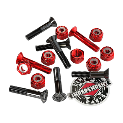 Independent Trucks - Phillips Bolts 1" (Black/Red)