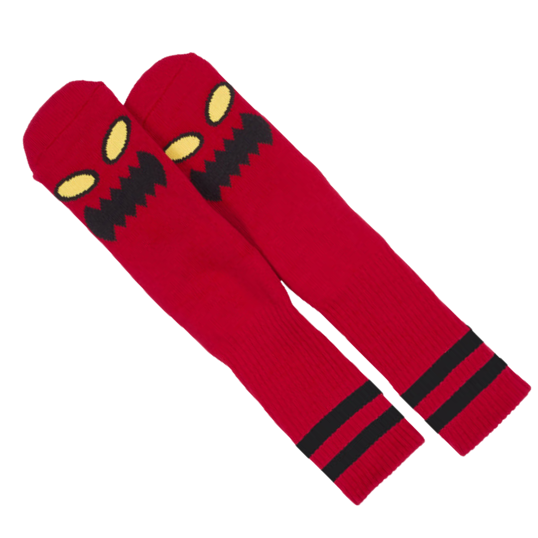 Toy Machine Skateboards - Monster Face Socks (Red)