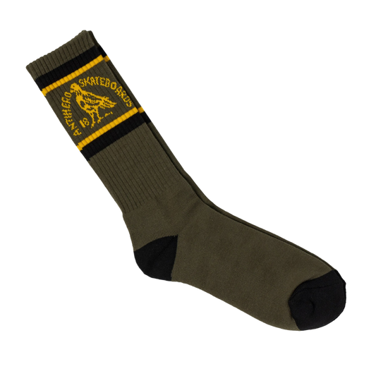 Anti Hero Skateboards - Clubhouse Socks (Olive/Gold/Black)