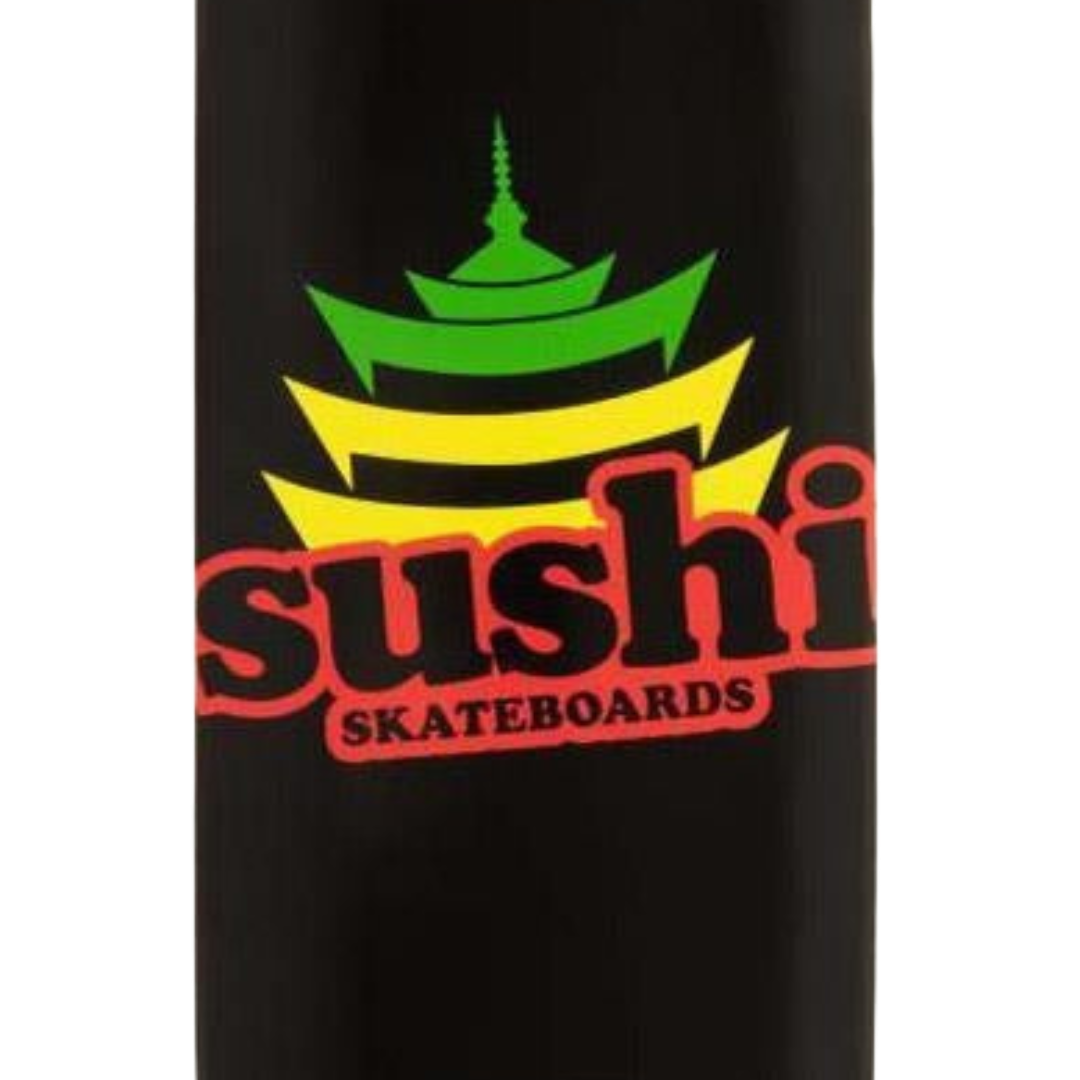Sushi Skateboards - Pagoda 8.125" Complete (Black/Rasta)