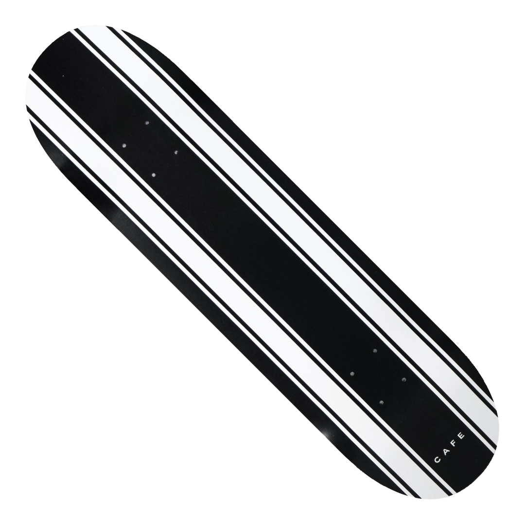 Skateboard Café - Stripe 8.125” Deck (Black/White)