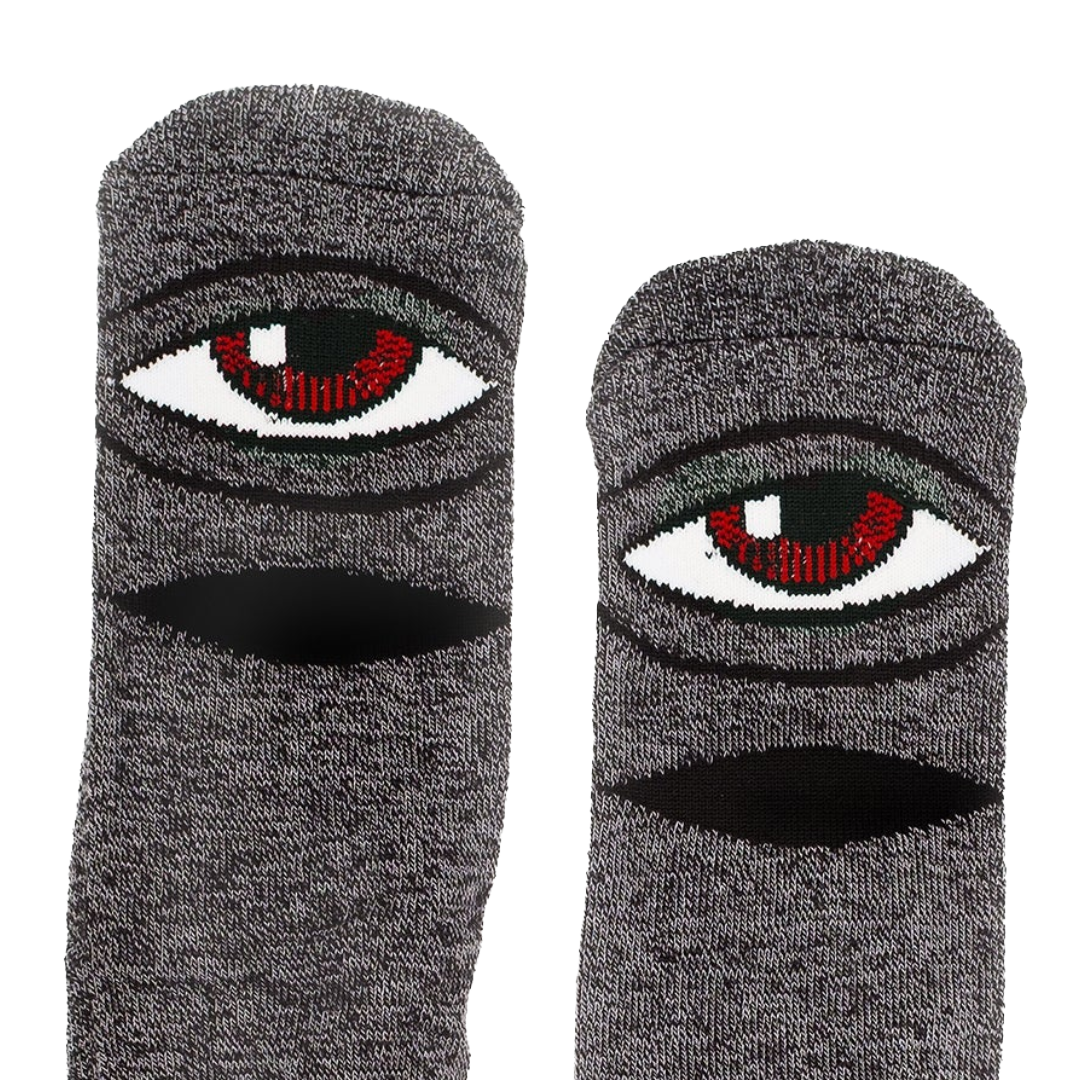 Toy Machine Skateboards - Sect Eye Socks (Heather Black)