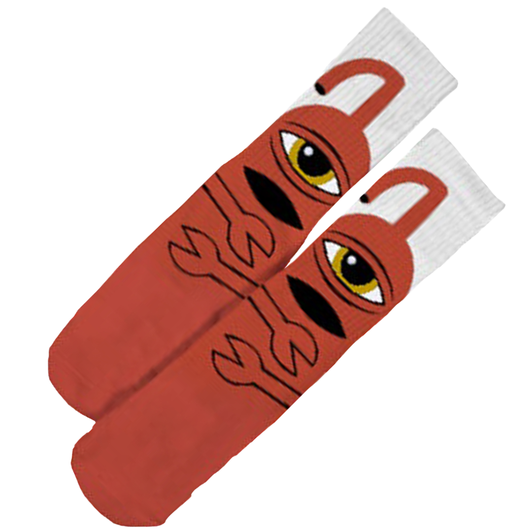 Toy Machine Skateboards - Sect Hug Socks (Rust)