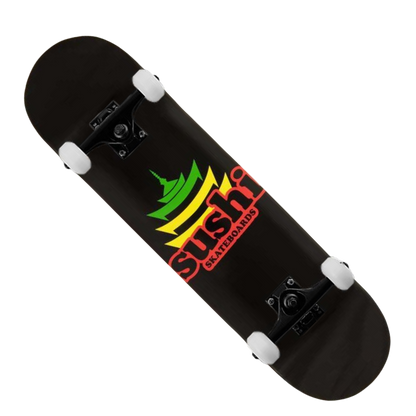 Sushi Skateboards - Pagoda 8.125" Complete (Black/Rasta)