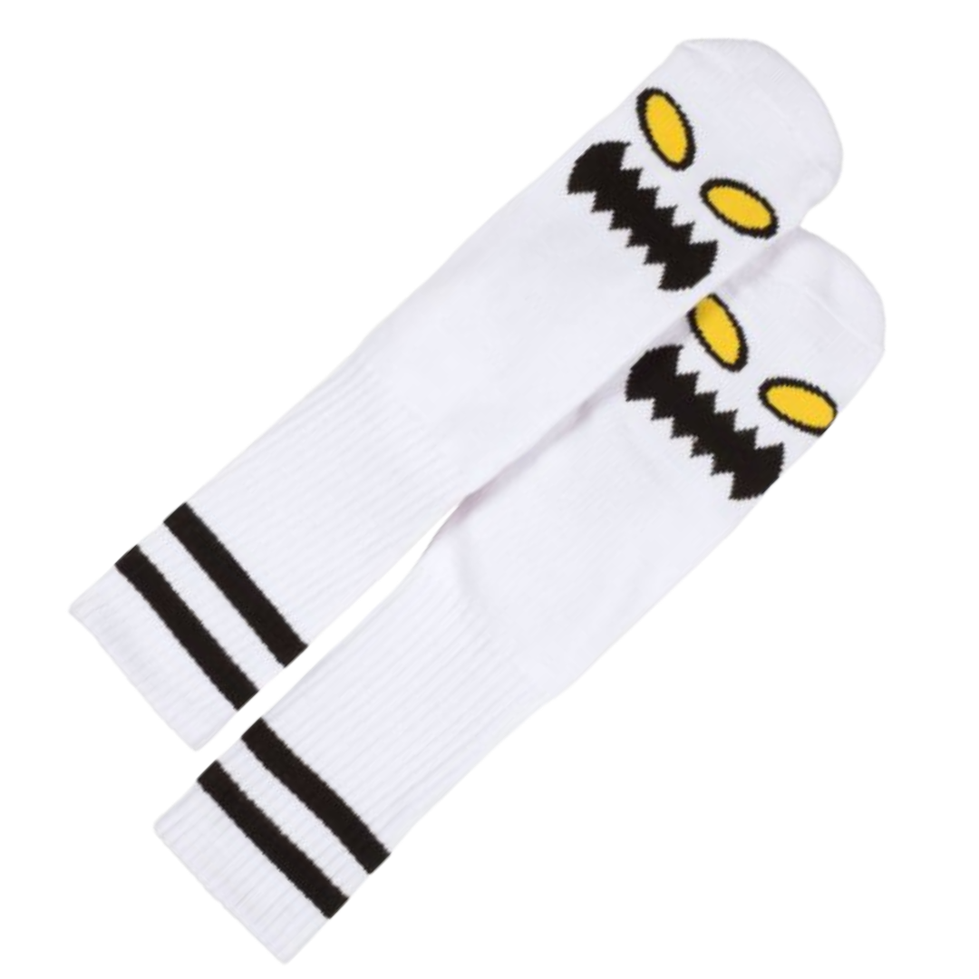 Toy Machine Skateboards - Monster Face Socks (White)