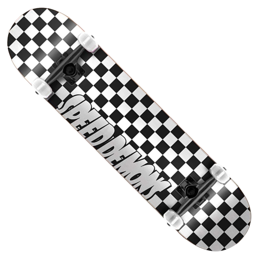 Speed Demons - Checkers 8" Complete (Black/White)