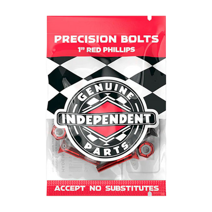 Independent Trucks - Phillips Bolts 1" (Black/Red)