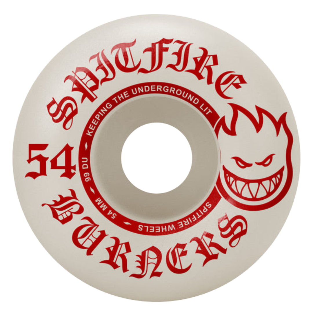 Spitfire Wheels - Bighead Burners 99a 54mm Wheels (White)