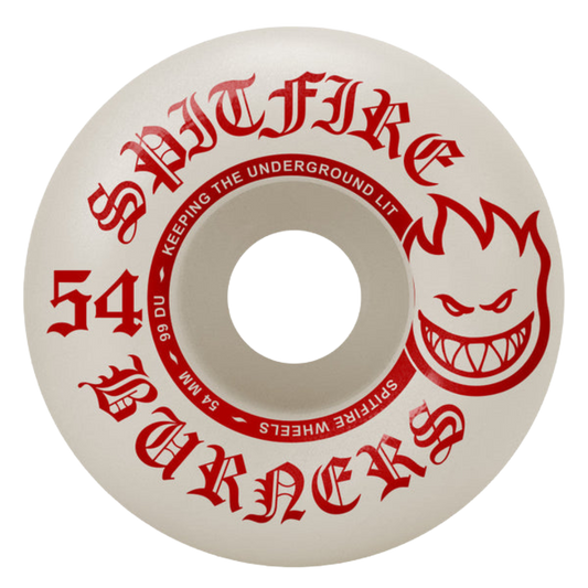 Spitfire Wheels - Bighead Burners 99a 54mm Wheels (White)