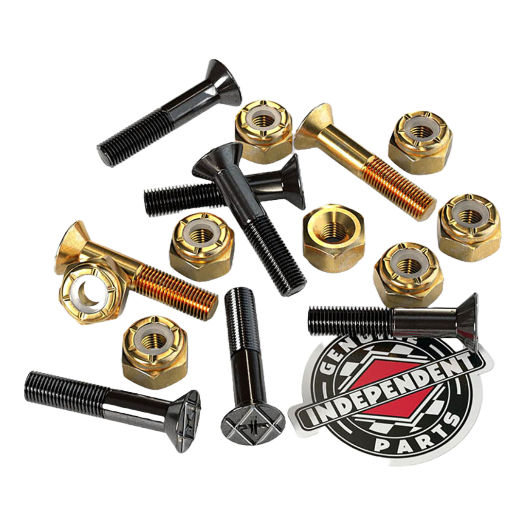 Independent Trucks - Phillips Bolts 1" (Black/Gold)