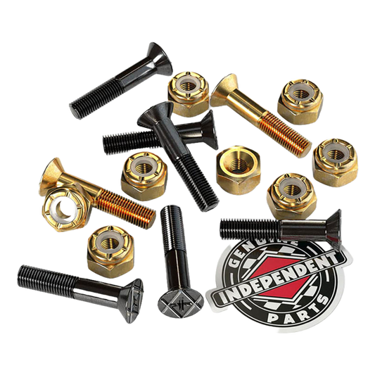 Independent Trucks - Phillips Bolts 1" (Black/Gold)