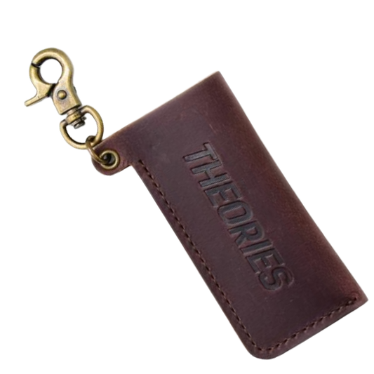 Theories of Atlantis - Stamp Logo Embossed Genuine Leather Lighter Case Keyring