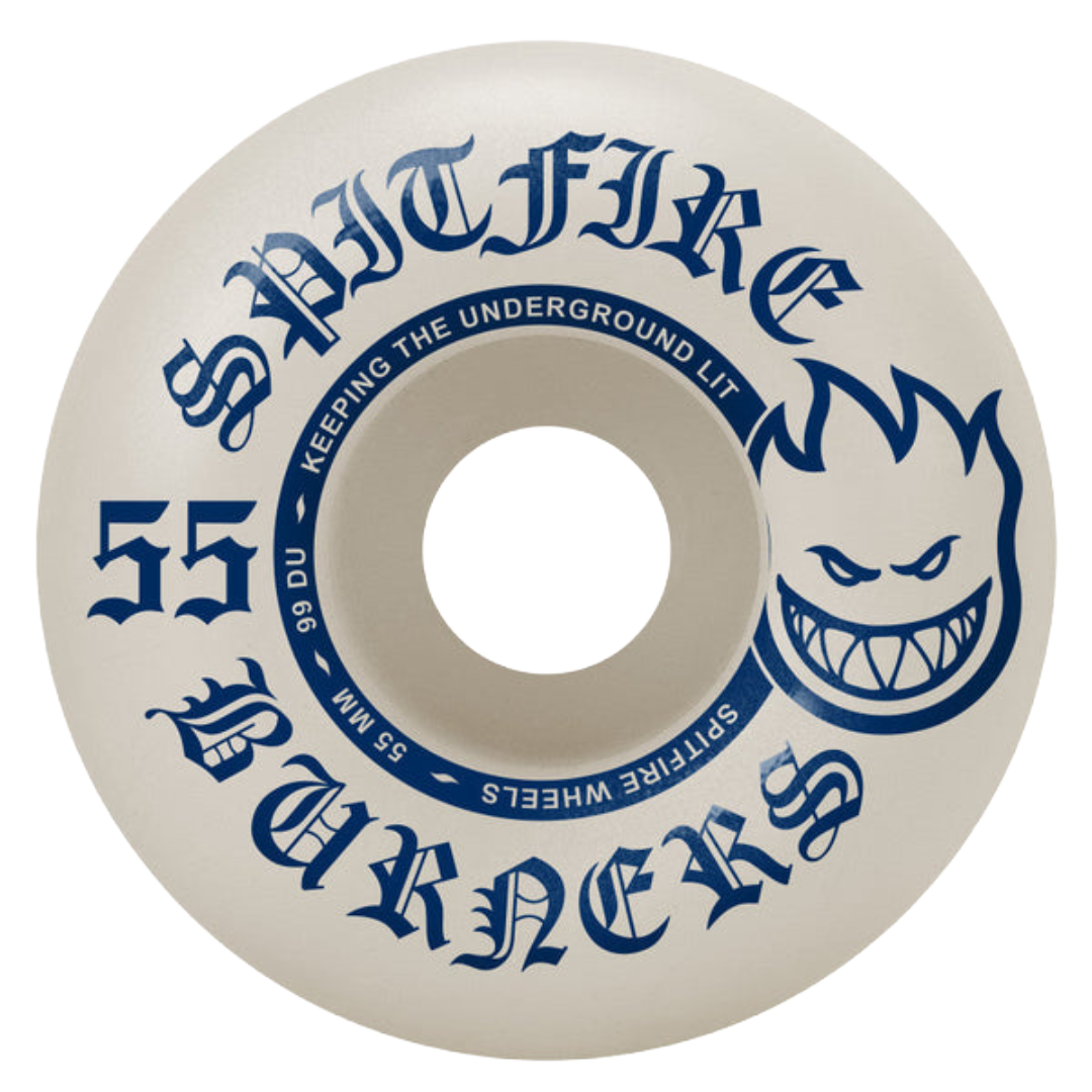 Spitfire Wheels - Bighead Burners 99a 55mm Wheels (White)