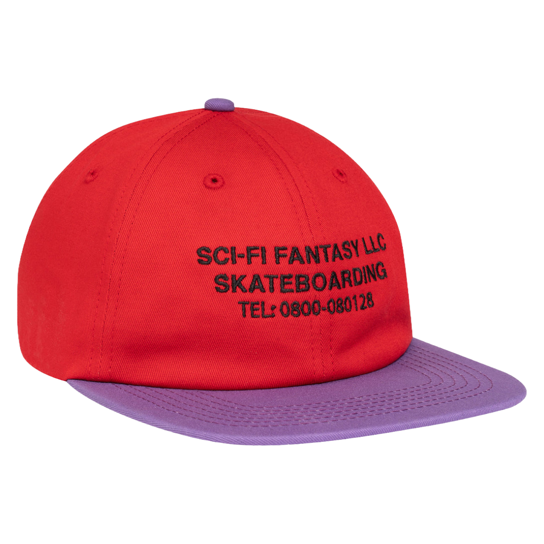 Sci-Fi Fantasy - Business Post Hat (Red/Violet)