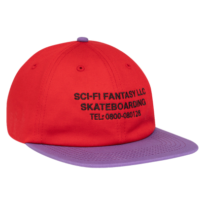Sci-Fi Fantasy - Business Post Hat (Red/Violet)