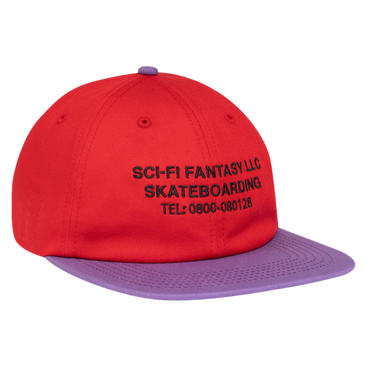 Sci-Fi Fantasy - Business Post Hat (Red/Violet)
