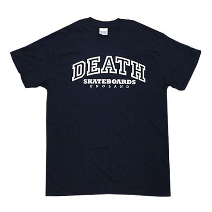 Death Skateboards - College Tee (Black/White)