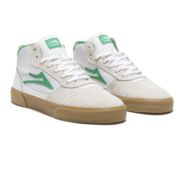 Lakai - Cambridge Mid Skate Shoe (White/Grass)